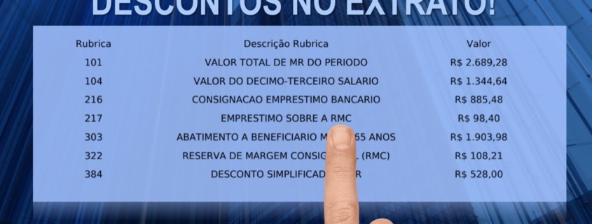 cancelar descontos não autorizados no extrato